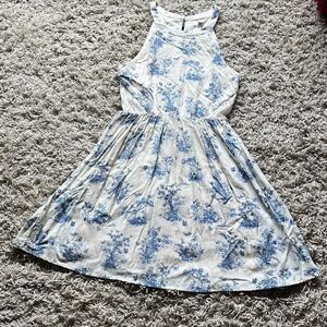 Disney Cinderella Juniors Size M Butterfly Print Sleeveless Dress